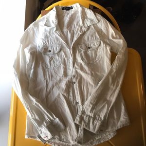 🔴 3/$30 Sanctuary pale powder blue denim shirt XS